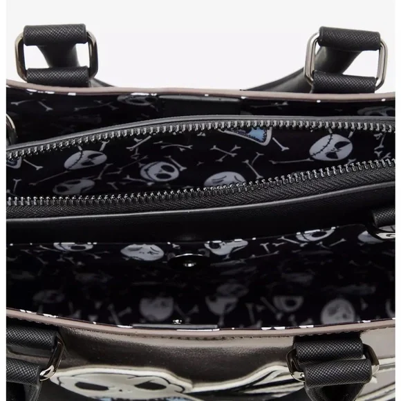 Loungefly Disney The Nightmare Before Christmas Metallic Jack Skellington tote